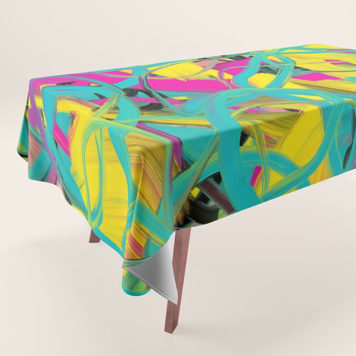 Abstract expressionist Art. Abstract Painting 24. Tablecloth Gallery Image 1