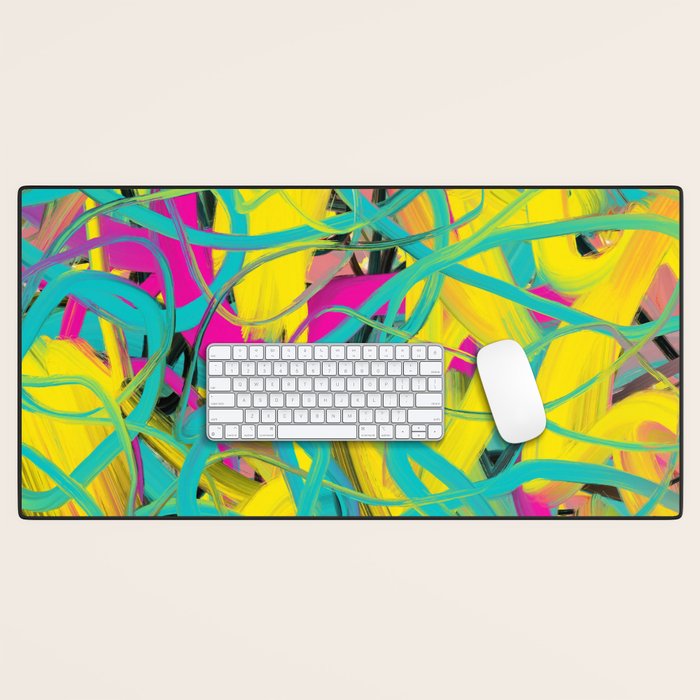 Abstract expressionist Art. Abstract Painting 24. Desk Mat Gallery Image 1