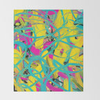 Abstract expressionist Art. Abstract Painting 24. Throw Blanket Gallery Image 2