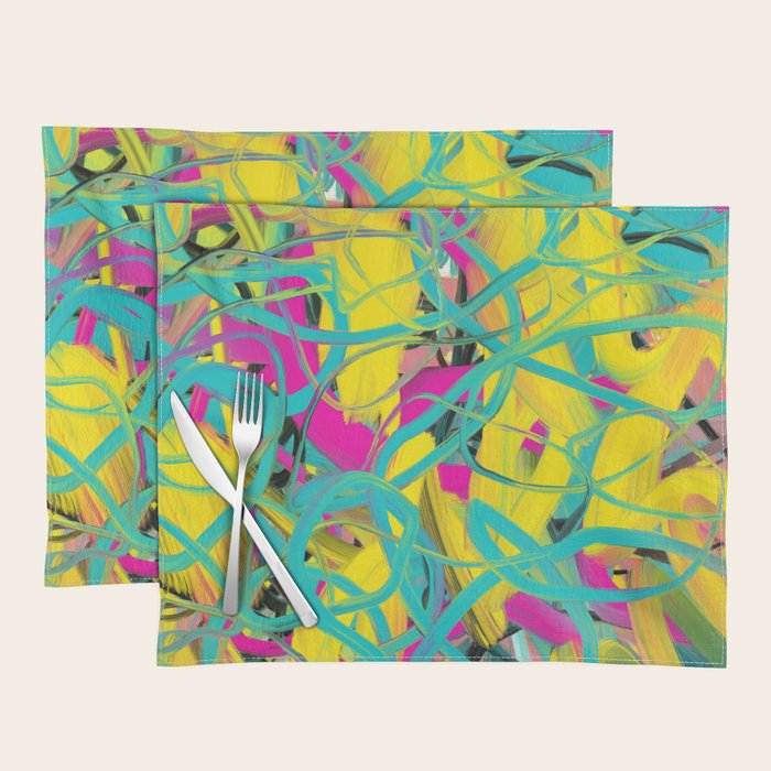 Abstract expressionist Art. Abstract Painting 24. Placemat Gallery Image 1