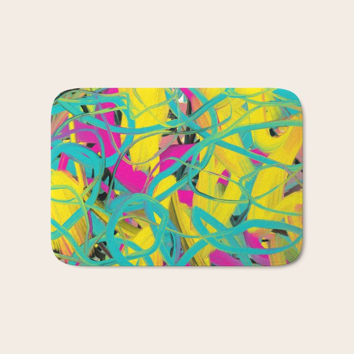 Abstract expressionist Art. Abstract Painting 24. Bath Mat Gallery Image 1