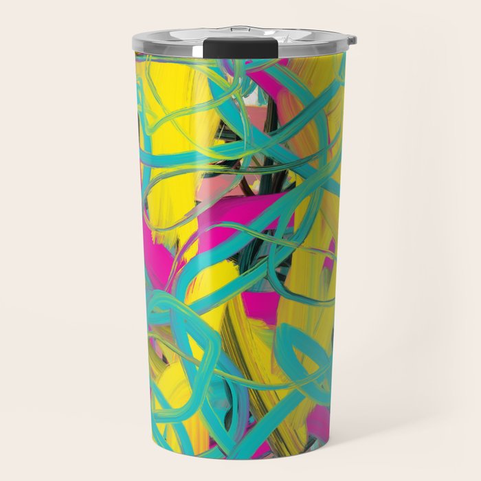 Abstract expressionist Art. Abstract Painting 24. Travel Mug Gallery Image 1