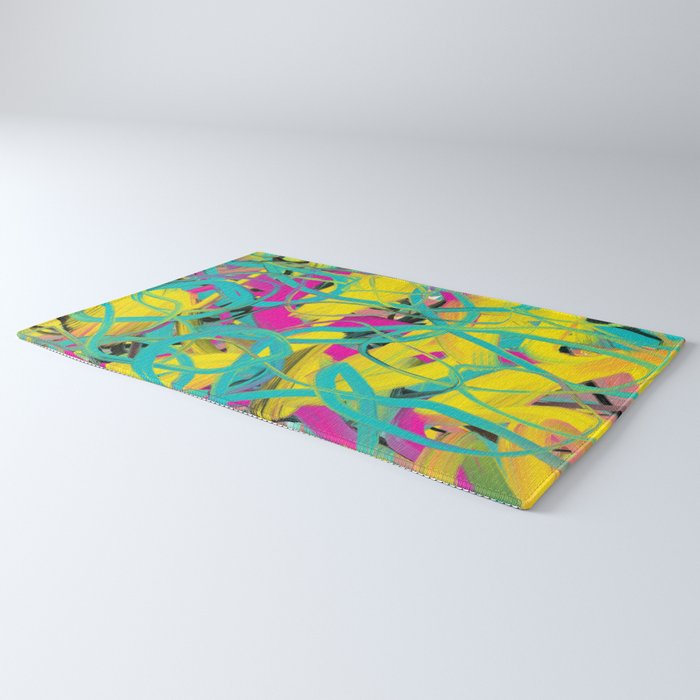 Abstract expressionist Art. Abstract Painting 24. Rug Gallery Image 3