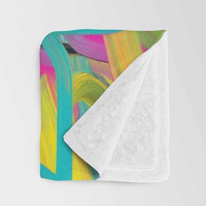 Abstract expressionist Art. Abstract Painting 24. Throw Blanket Gallery Image 3