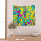 Abstract expressionist Art. Abstract Painting 24. Wall Tapestry Gallery Image 2