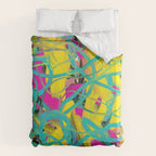Abstract expressionist Art. Abstract Painting 24. Duvet Cover Gallery Image 6