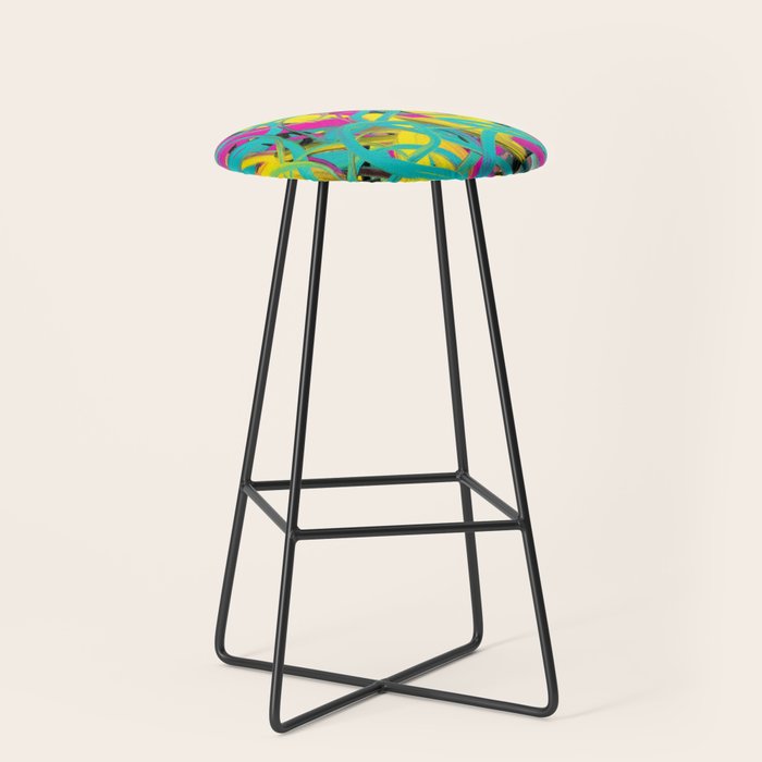 Abstract expressionist Art. Abstract Painting 24. Stool Gallery Image 1
