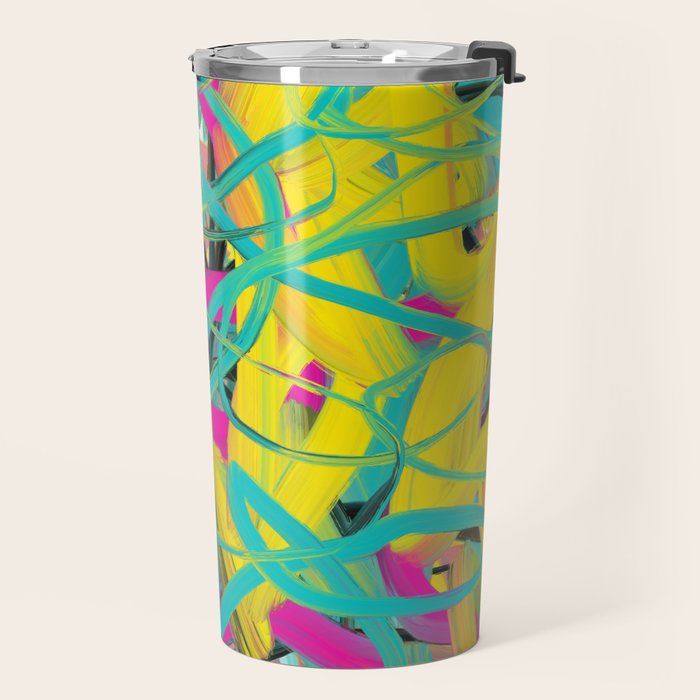 Abstract expressionist Art. Abstract Painting 24. Travel Mug Gallery Image 2
