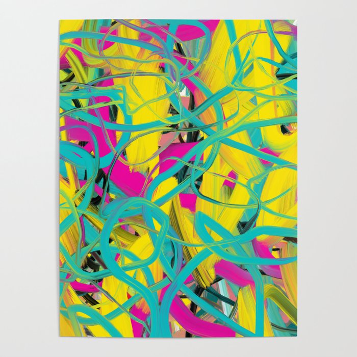 Abstract expressionist Art. Abstract Painting 24. Poster Gallery Image 4