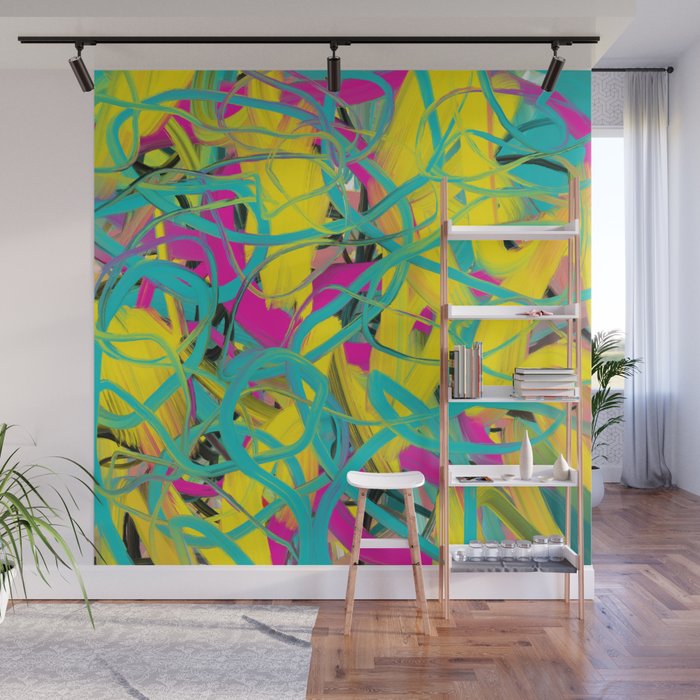 Abstract expressionist Art. Abstract Painting 24. Wall Mural Gallery Image 1