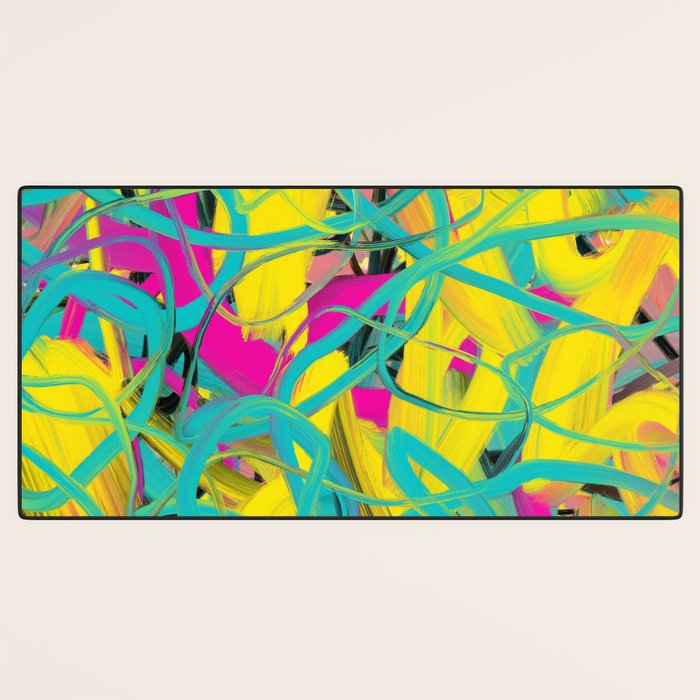 Abstract expressionist Art. Abstract Painting 24. Desk Mat Gallery Image 3