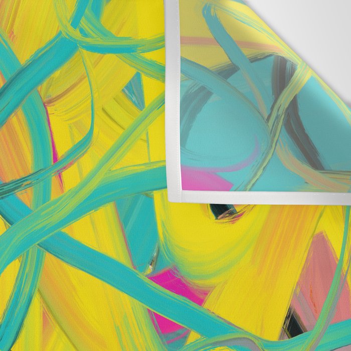 Abstract expressionist Art. Abstract Painting 24. Wall Tapestry Gallery Image 3