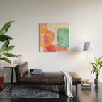 mid century organic shapes spring 21 Wood Wall Art Gallery Image 2