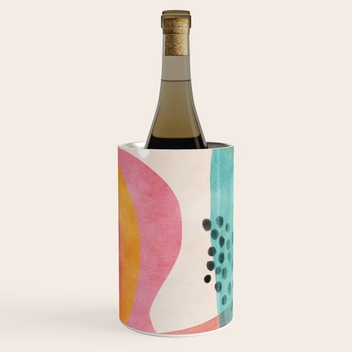 mid century organic shapes spring 21 Wine Chiller Gallery Image 1