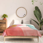 mid century organic shapes spring 21 Comforter Gallery Image 3