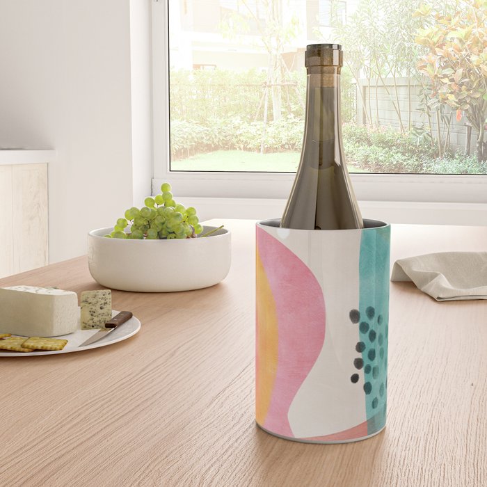 mid century organic shapes spring 21 Wine Chiller Gallery Image 4