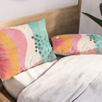 mid century organic shapes spring 21 Pillow Sham Gallery Image 2