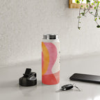 mid century organic shapes spring 21 Water Bottle Gallery Image 4