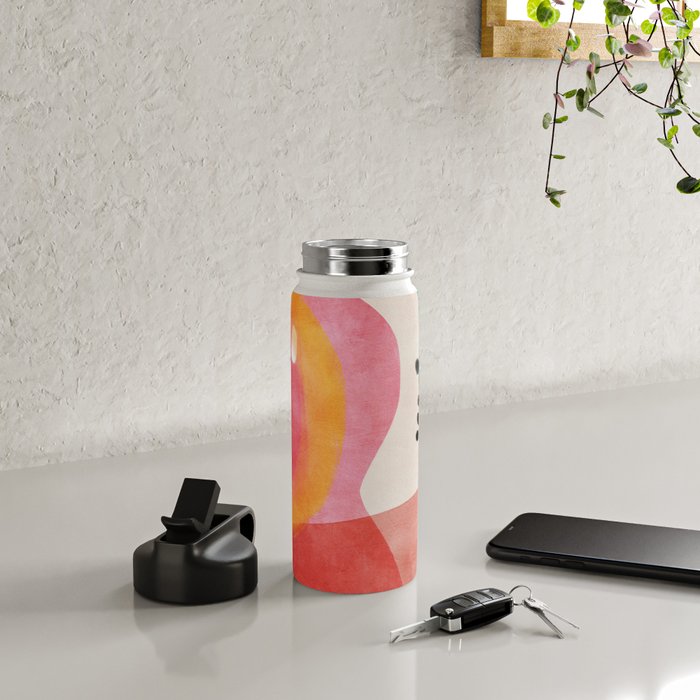 mid century organic shapes spring 21 Water Bottle Gallery Image 4