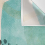 mid century organic shapes spring 21 Wall Tapestry Gallery Image 3