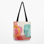 mid century organic shapes spring 21 Tote Bag Gallery Image 2