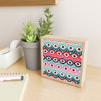 Garnished Eyes - Mint & Pink Mini Art Print Gallery Image 2