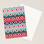 Garnished Eyes - Mint & Pink Stationery Card Gallery Image 2