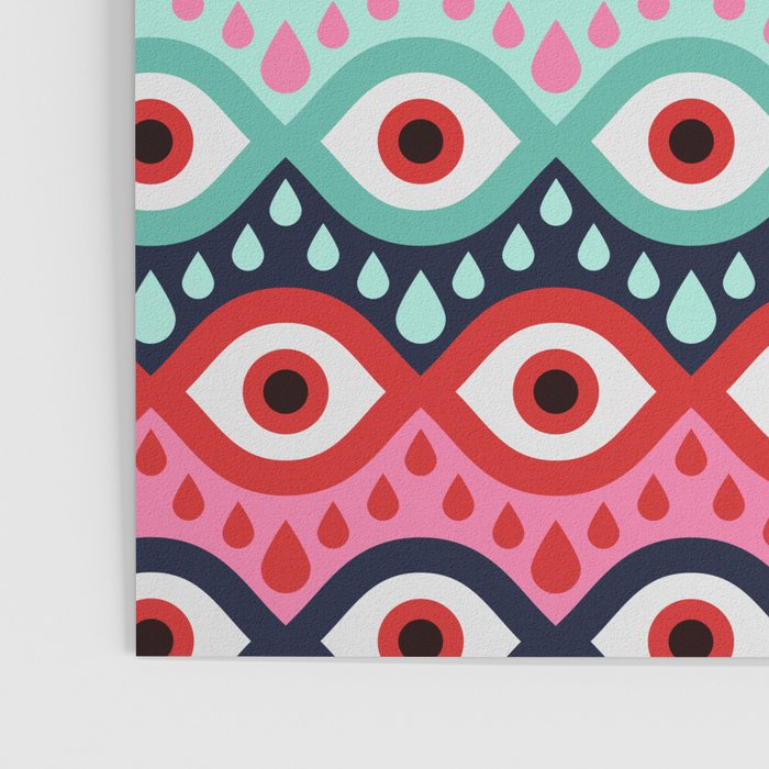 Garnished Eyes - Mint & Pink Poster Gallery Image 3