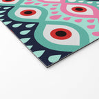 Garnished Eyes - Mint & Pink Welcome Mat Gallery Image 2