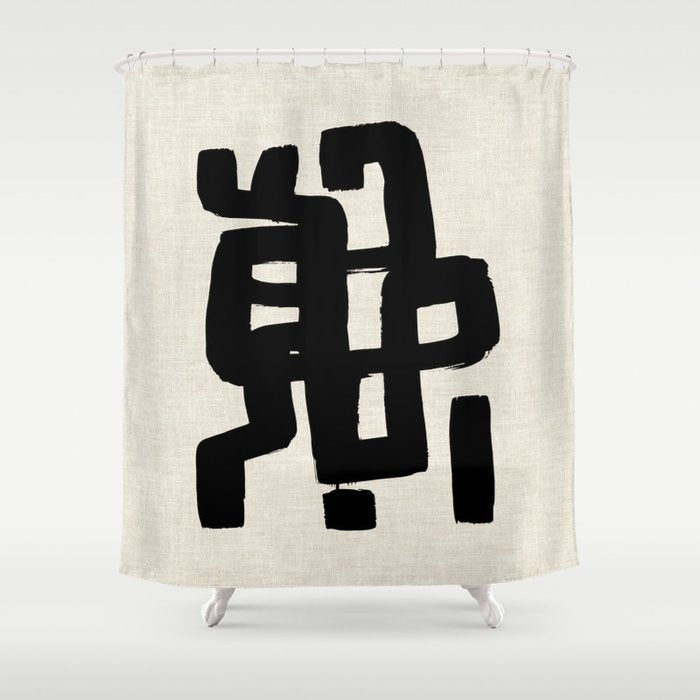 Black Signature Shower Curtain Gallery Image 1