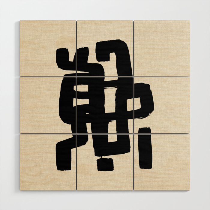 Black Signature Wood Wall Art Gallery Image 1