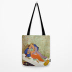 Embracing Couple Indian Painting Miniature Mughal Art Tote Bag Gallery Image 2