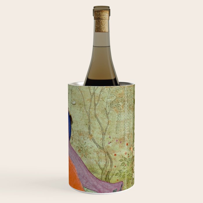 Embracing Couple Indian Painting Miniature Mughal Art Wine Chiller Gallery Image 3