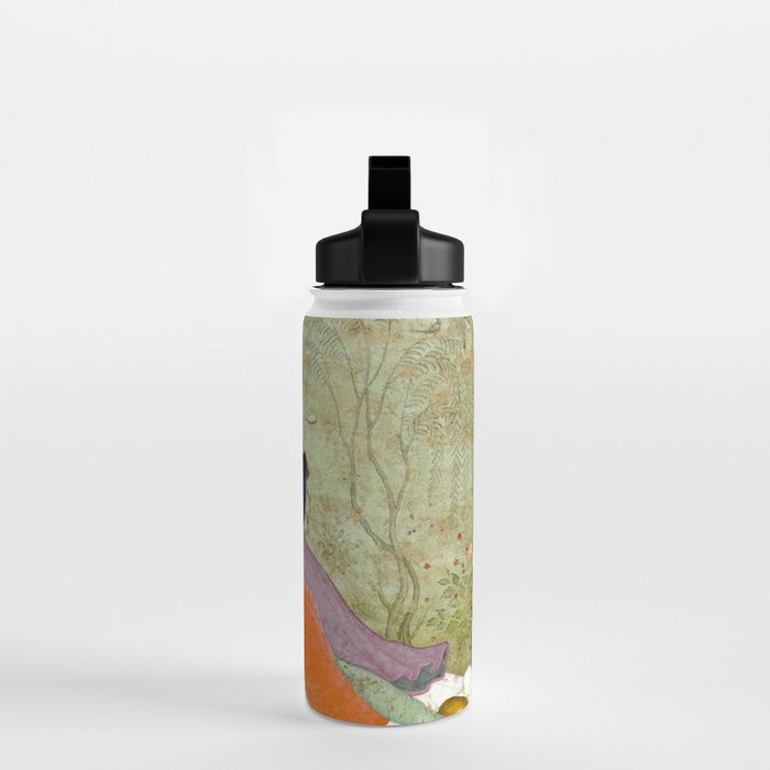 Embracing Couple Indian Painting Miniature Mughal Art Water Bottle Gallery Image 2