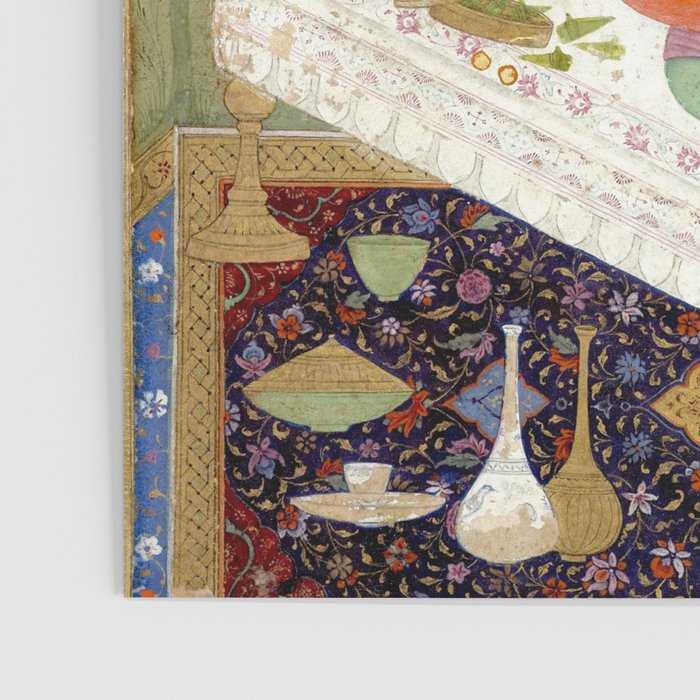 Embracing Couple Indian Painting Miniature Mughal Art Poster Gallery Image 3