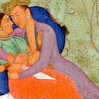 Embracing Couple Indian Painting Miniature Mughal Art Coffee Mug Gallery Image 2