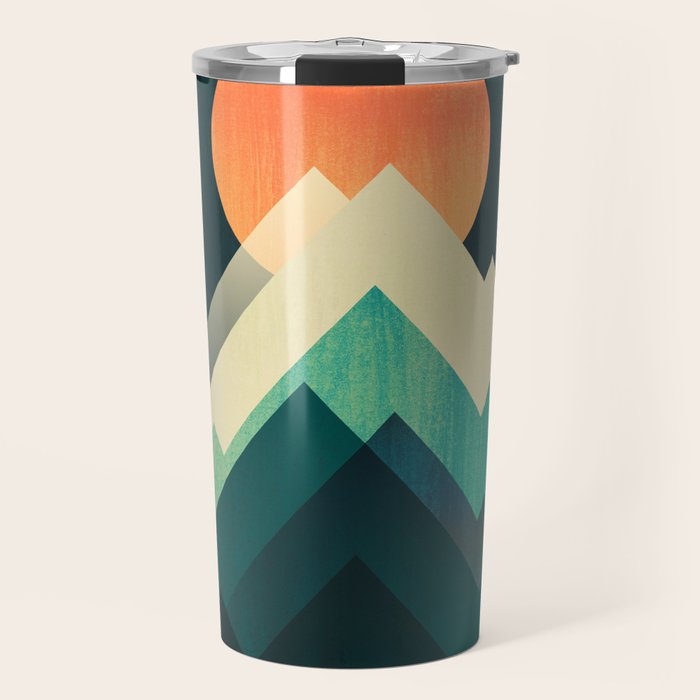 Ablaze on cold mountain Travel Mug Gallery Image 1