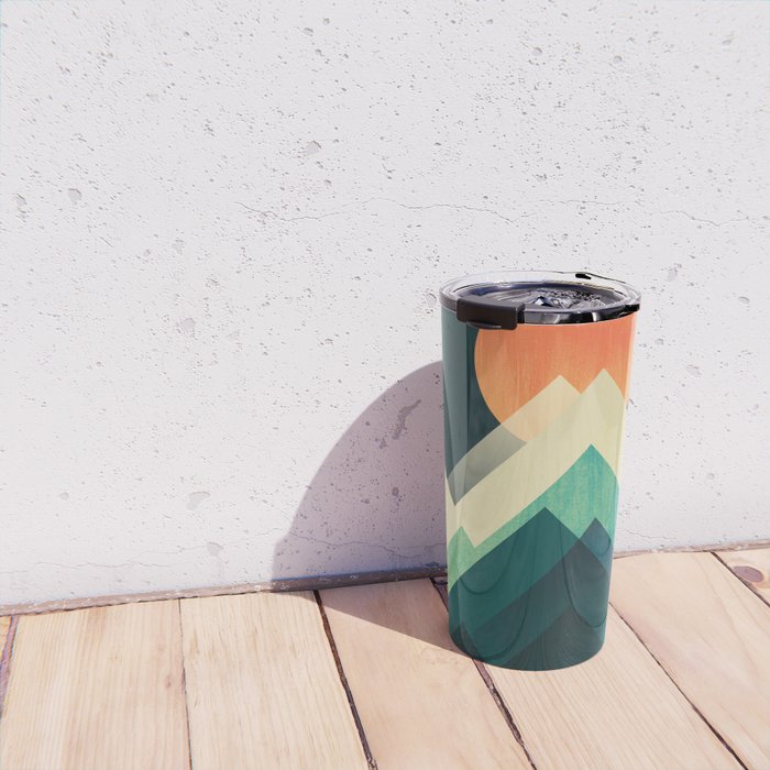 Ablaze on cold mountain Travel Mug Gallery Image 4