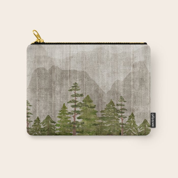 Mountain Range Woodland Forest Carry All Pouch Gallery Image 1