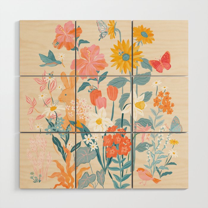 Flora & Fauna Wood Wall Art Gallery Image 1