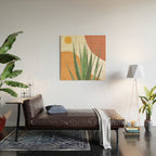 Abstract Agave Plant Wood Wall Art Gallery Image 2