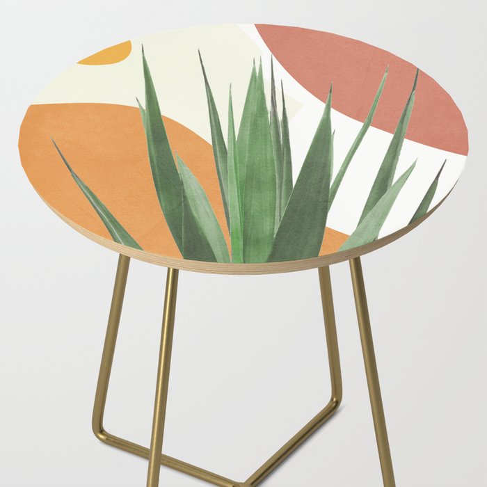 Abstract Agave Plant Side Table Gallery Image 2