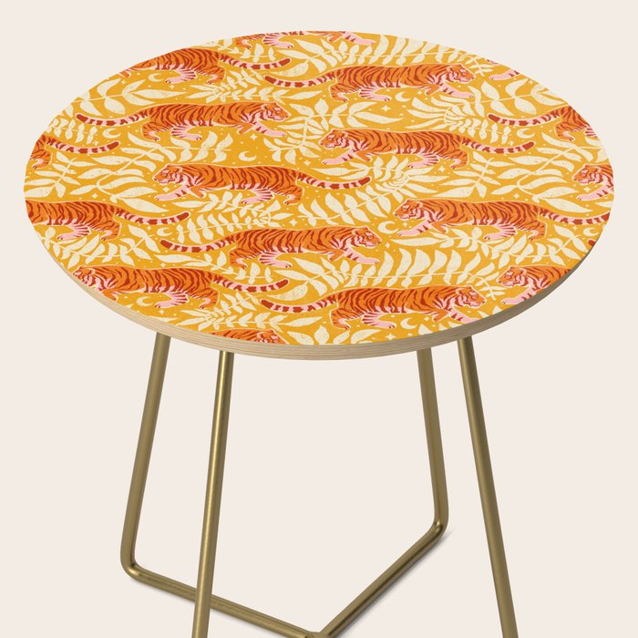 Tigers - pink, red, and saffron  Side Table Gallery Image 2