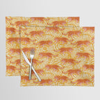 Tigers - pink, red, and saffron  Placemat Gallery Image 1