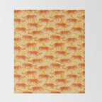 Tigers - pink, red, and saffron  Throw Blanket Gallery Image 2