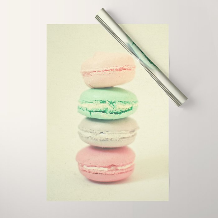 Four Macarons Wrapping Paper Gallery Image 1