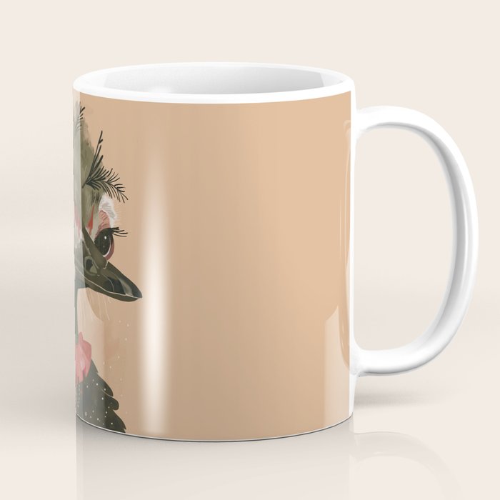 Festive Ostrich Coffee Mug Gallery Image 1
