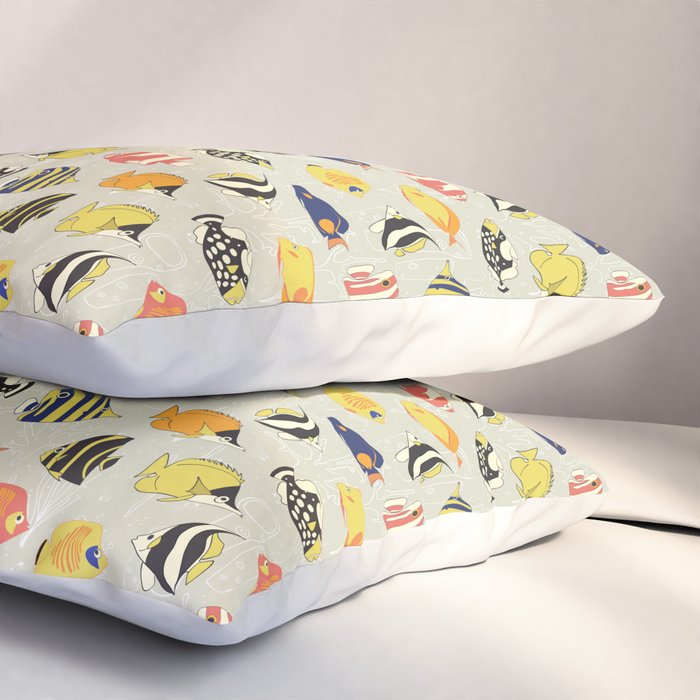 Tropical Reef Fish Pillow Sham Gallery Image 3