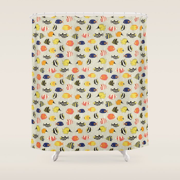 Tropical Reef Fish Shower Curtain Gallery Image 1