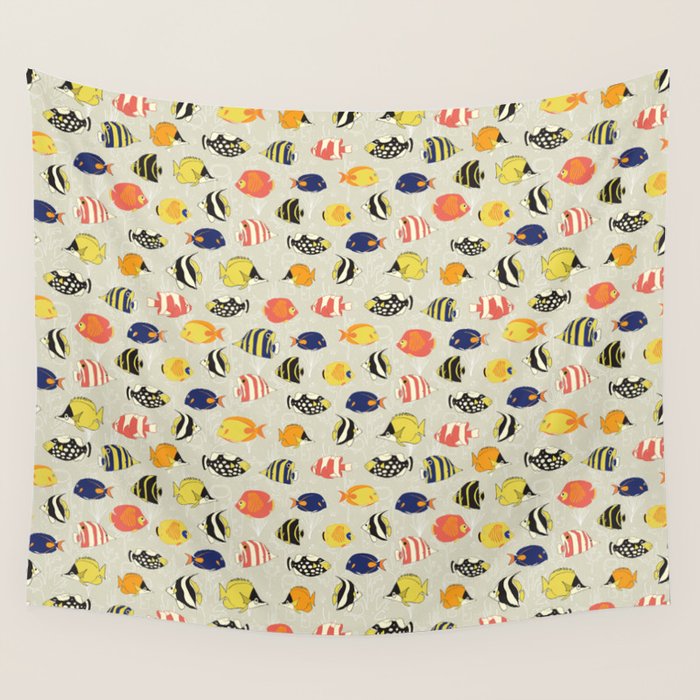 Tropical Reef Fish Wall Tapestry Gallery Image 4